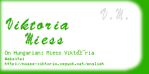 viktoria miess business card